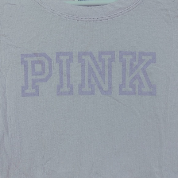 PINK Light Lilac Tee Sz XS - Picture 3 of 4